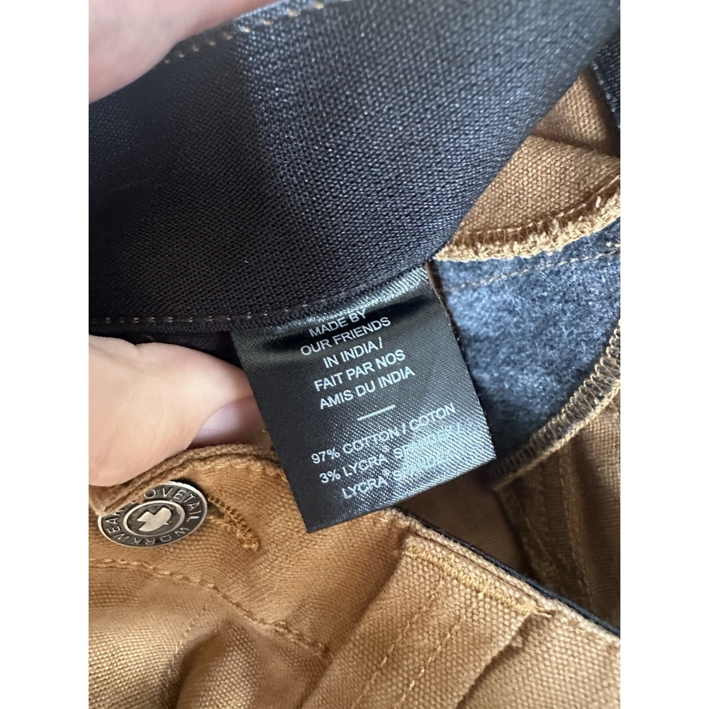 Dovetail Workwear Maven X Pants Women's 0/30 Saddle Brown Slim Canvas Utility - Picture 4 of 9